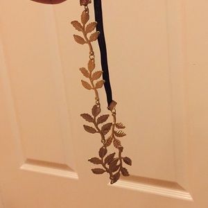 gold leaf headband